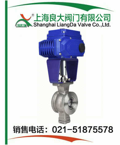 電動(dòng)對夾V型球閥