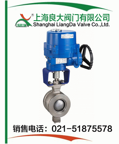 防爆電動(dòng)對夾V型球閥