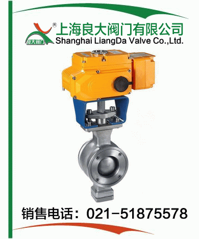 對夾式電動(dòng)V型調節球閥